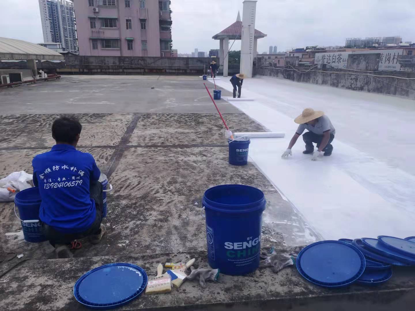 荔灣區(qū)南方茶葉市場屋面防水